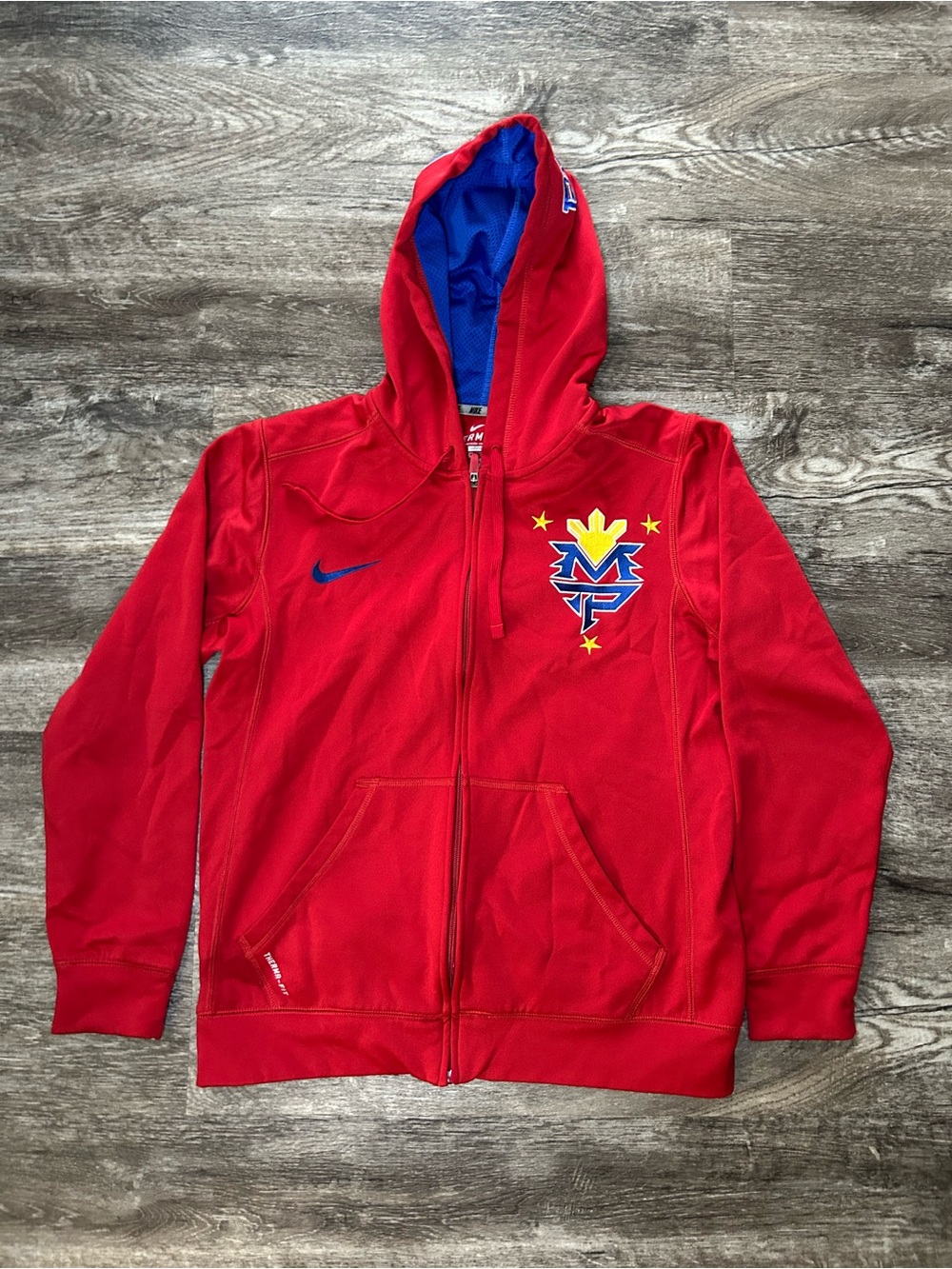 Nike Manny Pacquiao Pac-Man MP Therma-FIT Full Zip Hoodie Red Men’s Size M